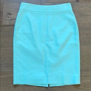 J crew blue pencil skirt